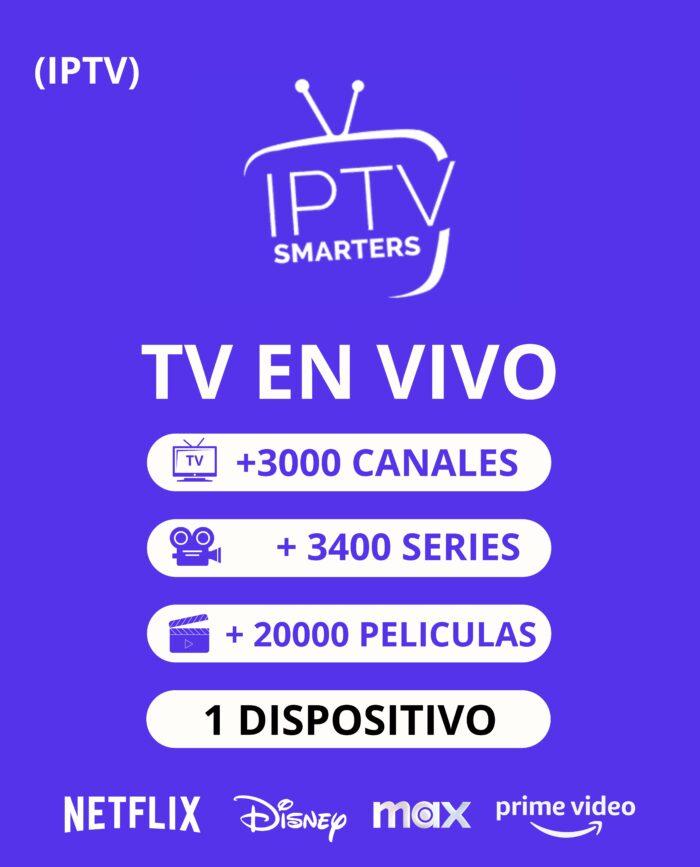 IPTV Smarters Pro 3 Meses 1 dispositivo (OFERTA) - Imagen 1